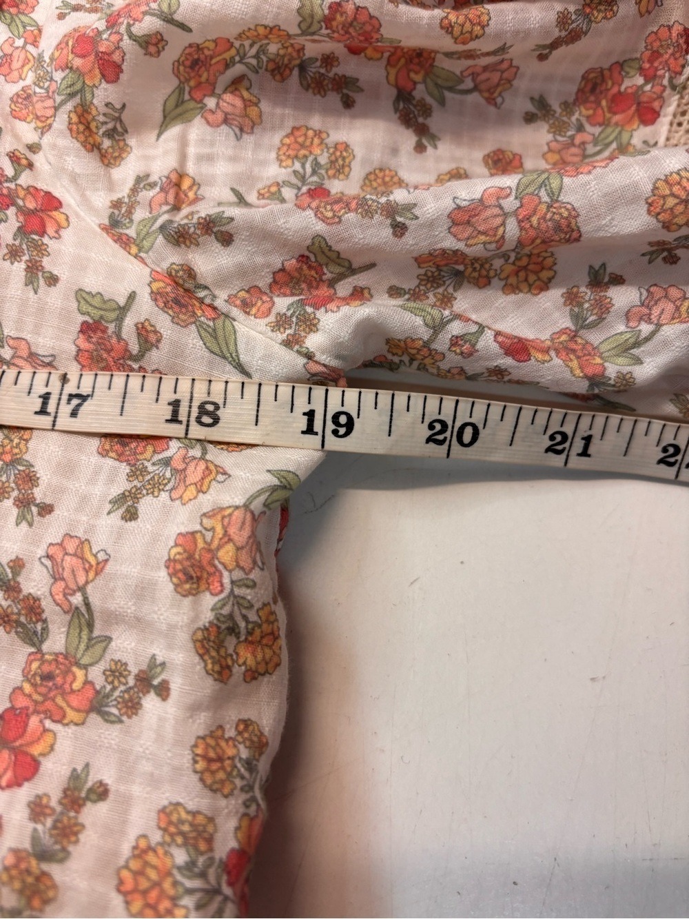 Jillian Harris Blushing Flower Tiered short Babydoll Cotton Dress, size S - Picture 15 of 16